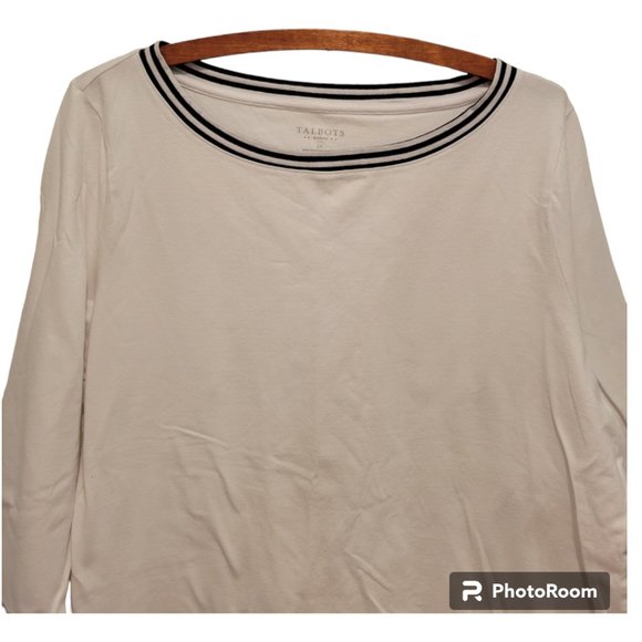 Talbots Bateau Neck Tee — Size 2X / Plus Size - Picture 5 of 9